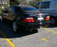 Mercedes bumper repair